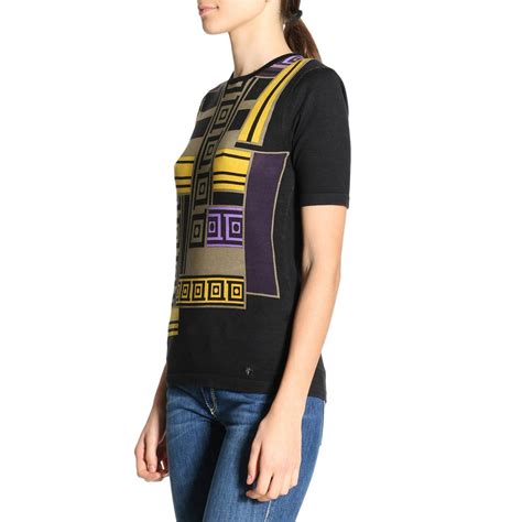 maglia versace donna nuova collezione|Top a maglia da donna di Versace .